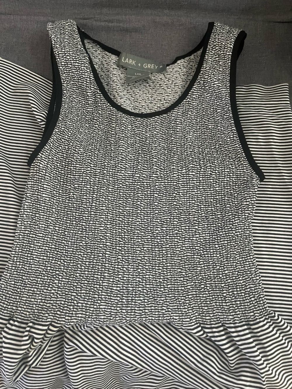 Striped Maxi Dress in Black and White
